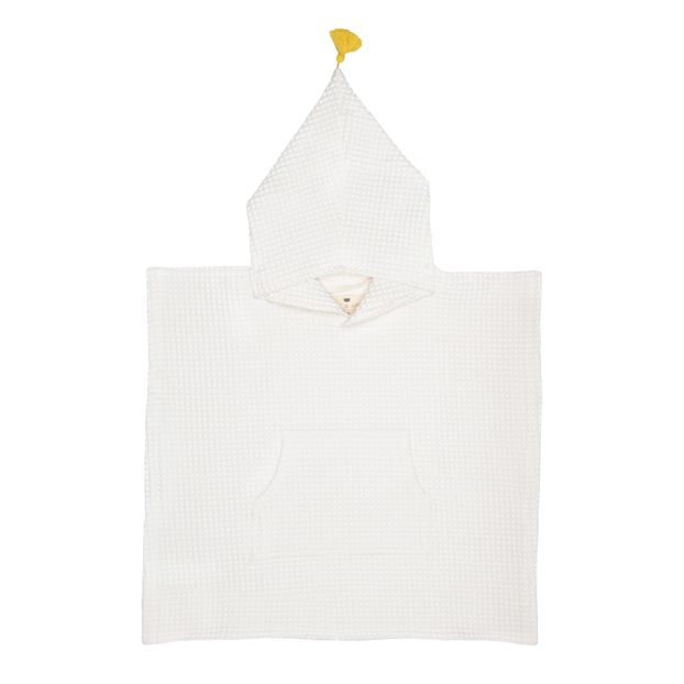 Poncho de bain Brune en nid d'abeille-product