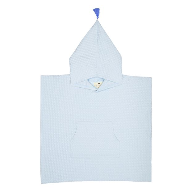 Poncho de bain Brune en nid d'abeille-product
