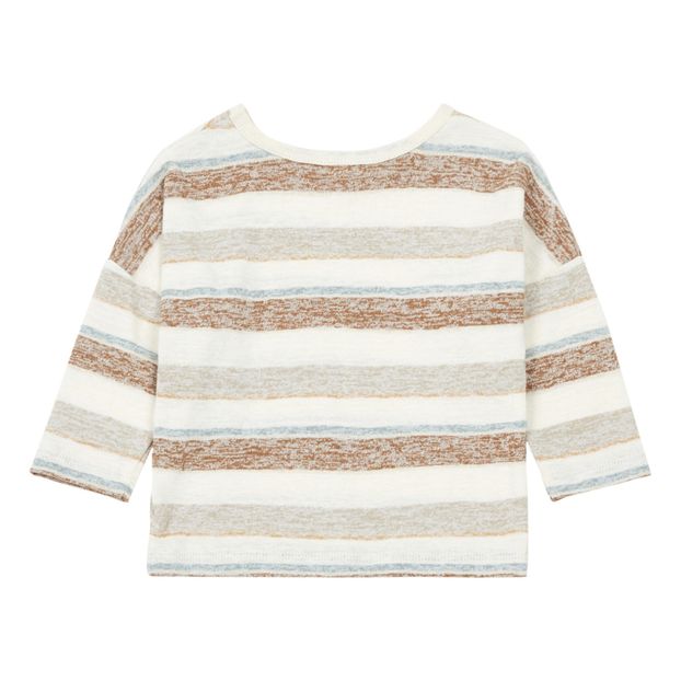 Boxy Striped Terry Cloth T-shirt-product