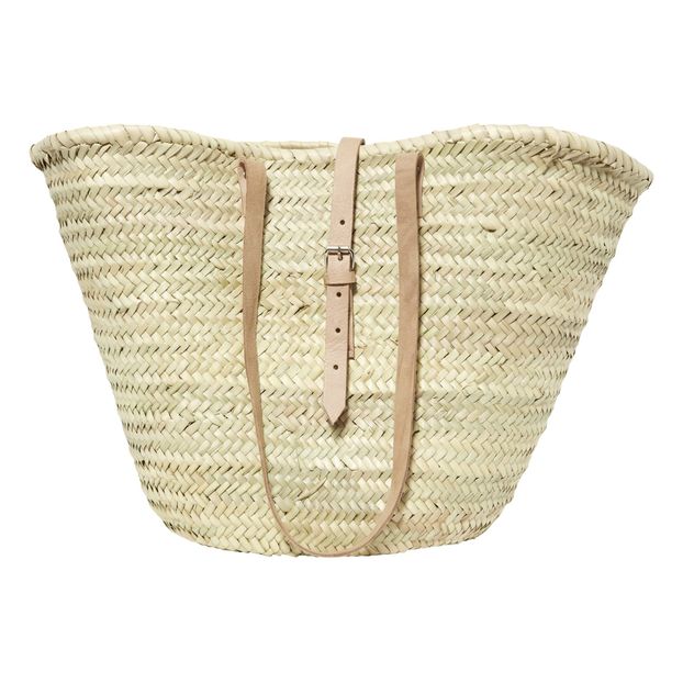 Geflochtene Tragetasche aus Leder-product