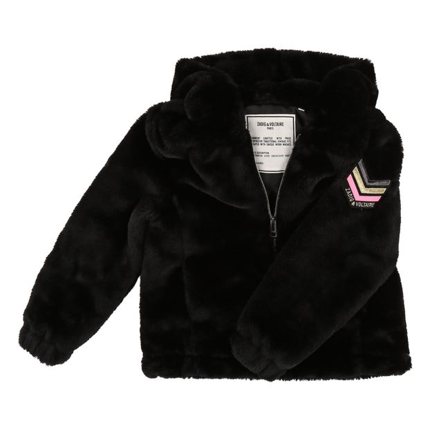 Chaqueta Capucha Piel Sintética-product