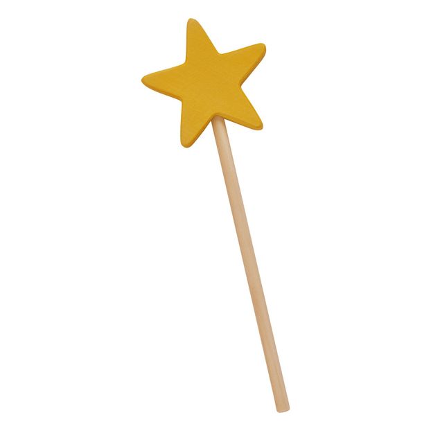 Magic wand with wooden star-product