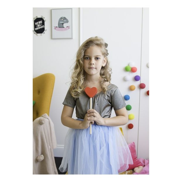 Magic wand with wooden heart-product