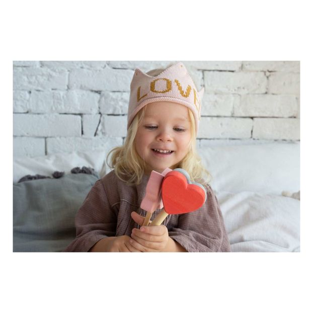 Magic wand with wooden heart-product