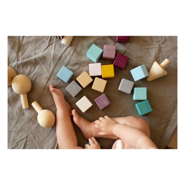 Cubos de madera - 20 piezas-product
