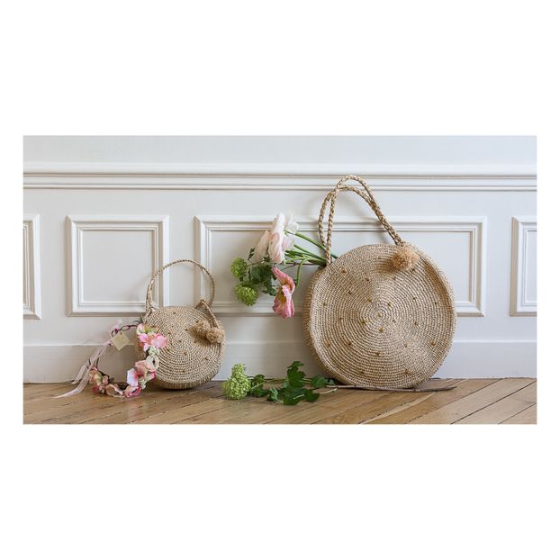 Round straw bag-product