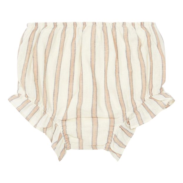 Truffle Striped Linen Bloomers-product
