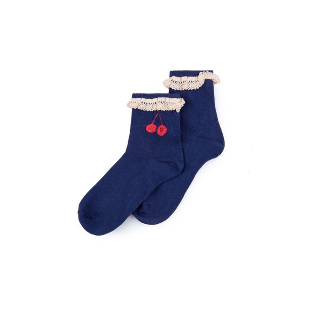 Cherry lace socks -product