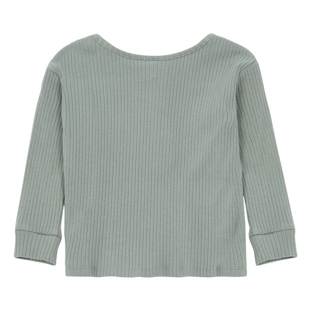 Ribbed Knitted Henley T-shirt-product