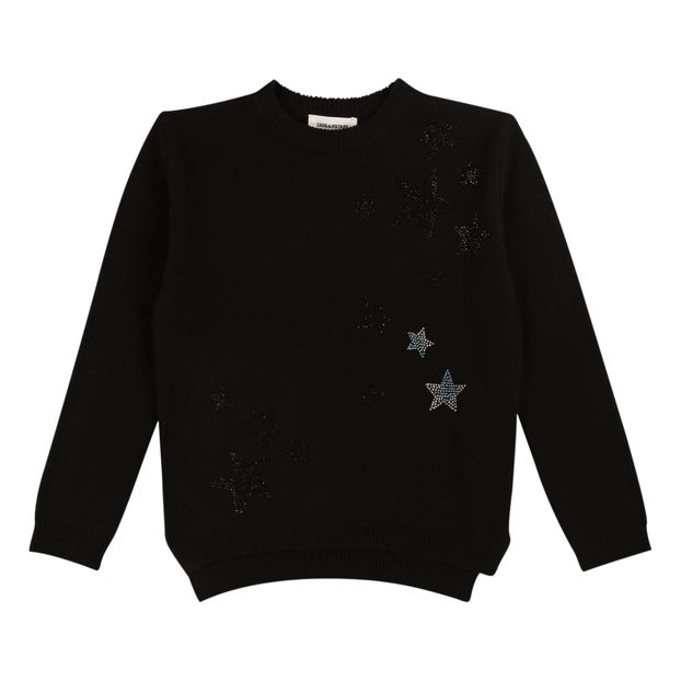 Rhinestone Star Wool Cashmere Jumper-product