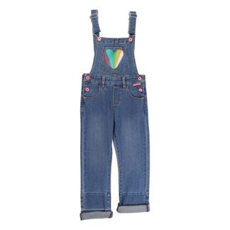 Billieblush Heart Print Denim Dungarees-listing