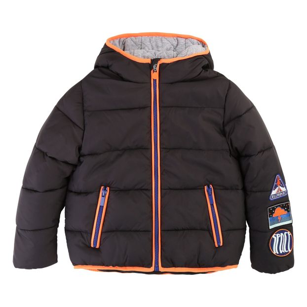 Down Jacket with Embroidered Badges-product