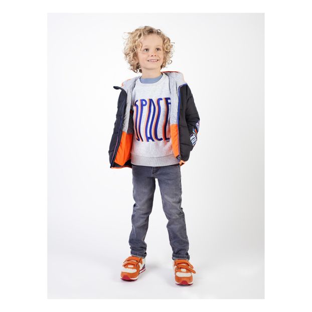 Down Jacket with Embroidered Badges-product