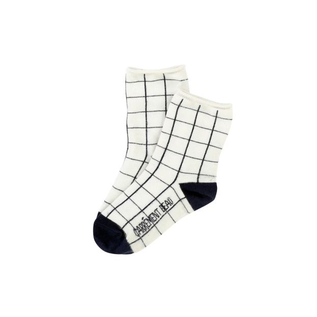 Calzini in cotone a quadri-product
