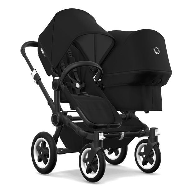 Donkey² Twin Pushchair with Black Frame-product