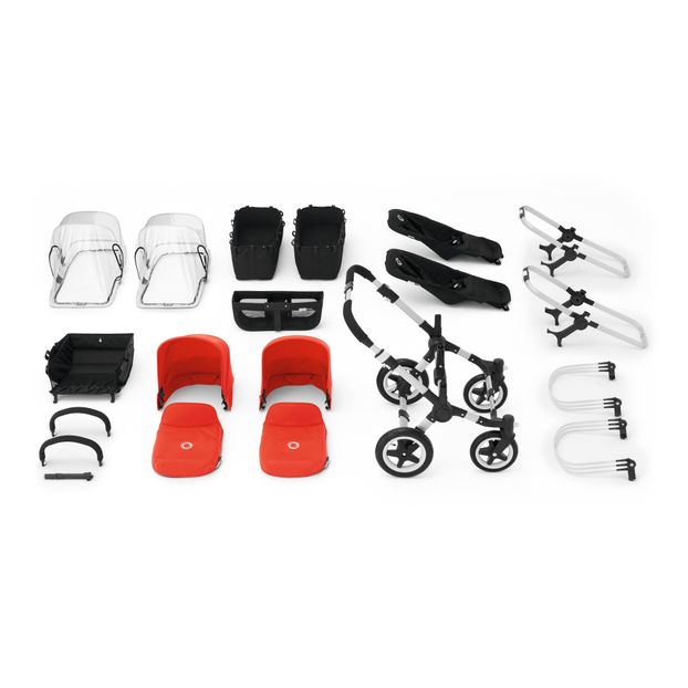 Cochecito Donkey² Twin chasis negro-product