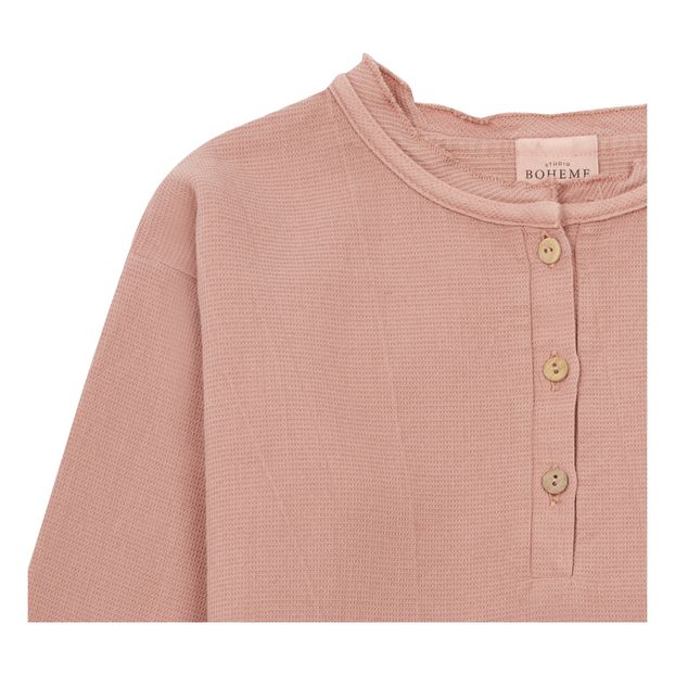 Olympe Waffled Organic Coton T-shirt-product
