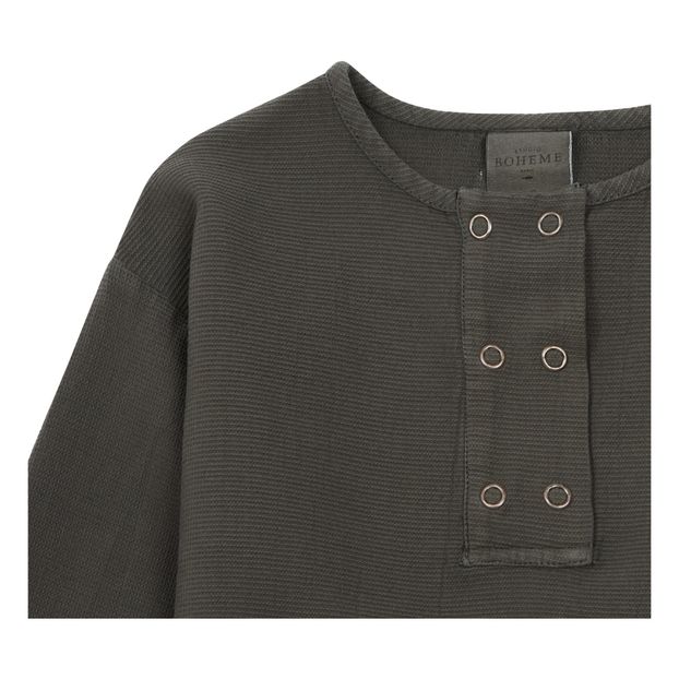 Waffled Organic Cotton Kurta Shirt-product