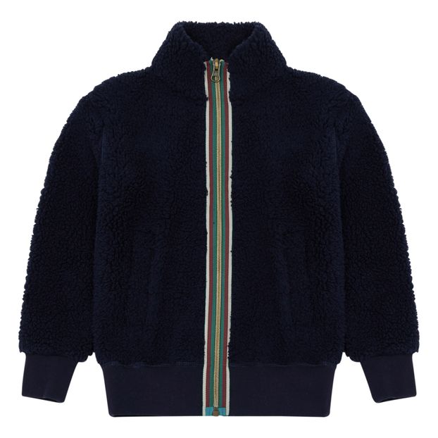 Faux Fur Sherpa Zip Sweatshirt-product