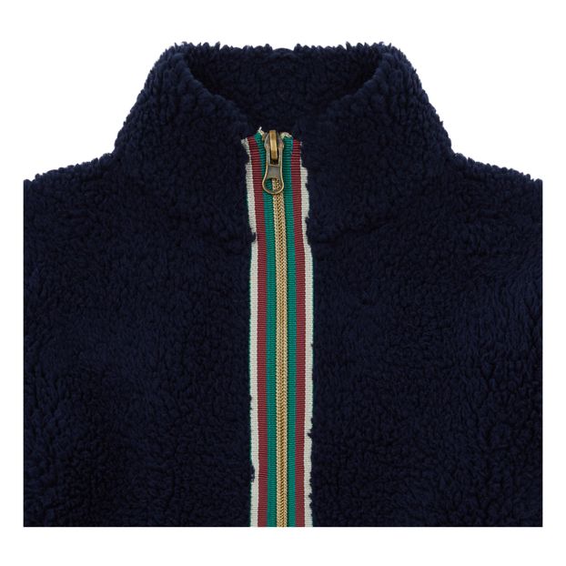 Faux Fur Sherpa Zip Sweatshirt-product