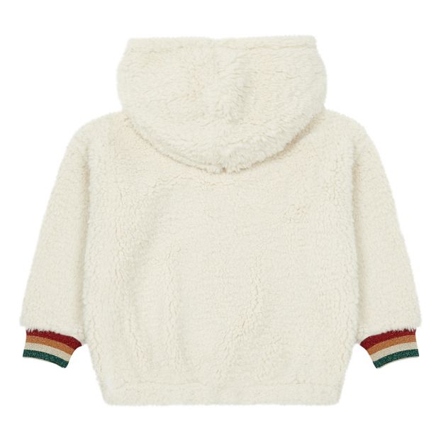 Sweat Zippé Capuche Façon Fourrure Sherpa-product