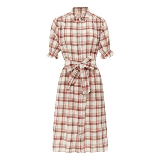 Scallop plaid dress-product