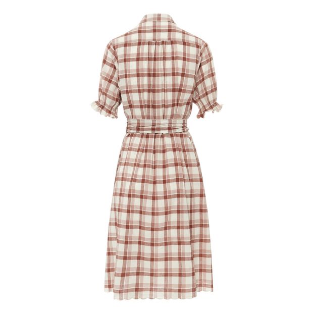 Scallop plaid dress-product