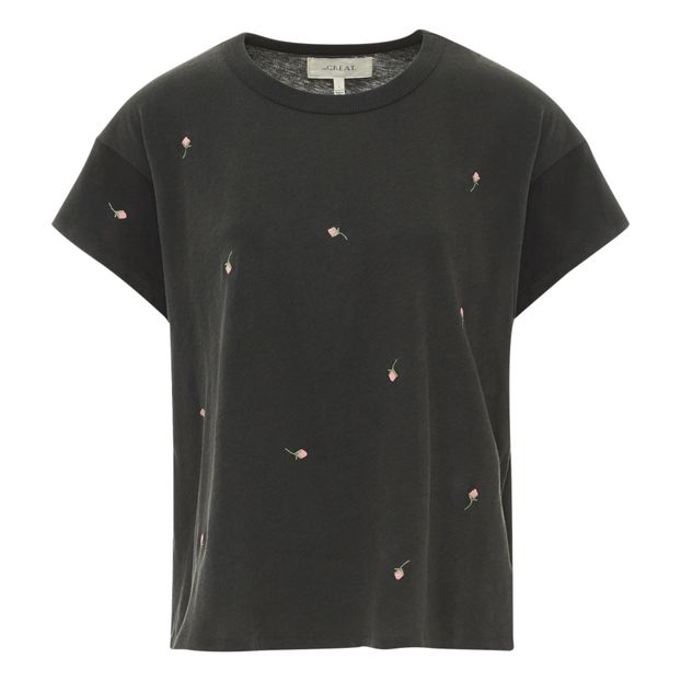 Boxy Crew With Rose T-shirt-product