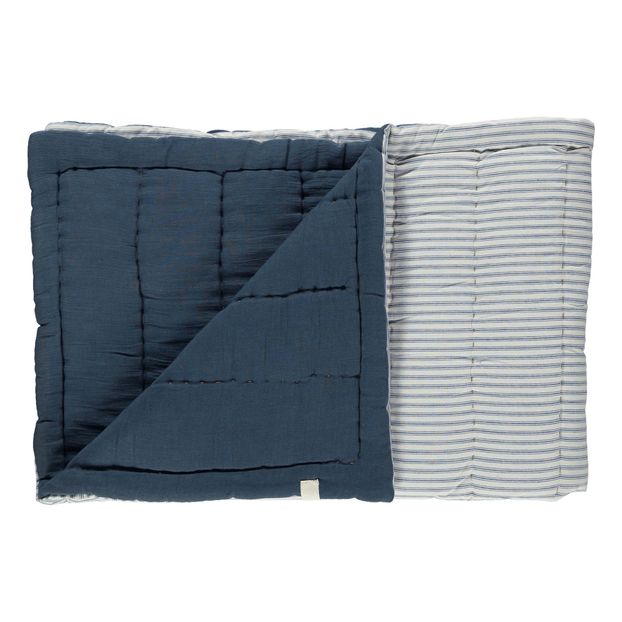 Couverture réversible à rayures-product