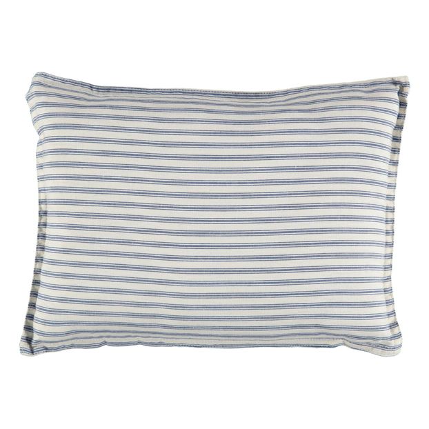 Coussin garni brodé à rayures 22x 30 cm-product