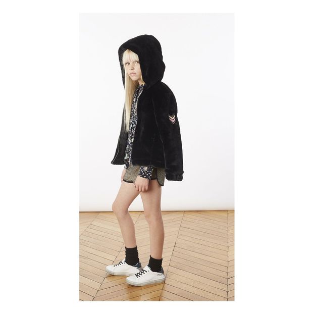 Faux Fur Hooded Jacket-product