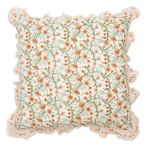 Copricuscino in cotone volants-product