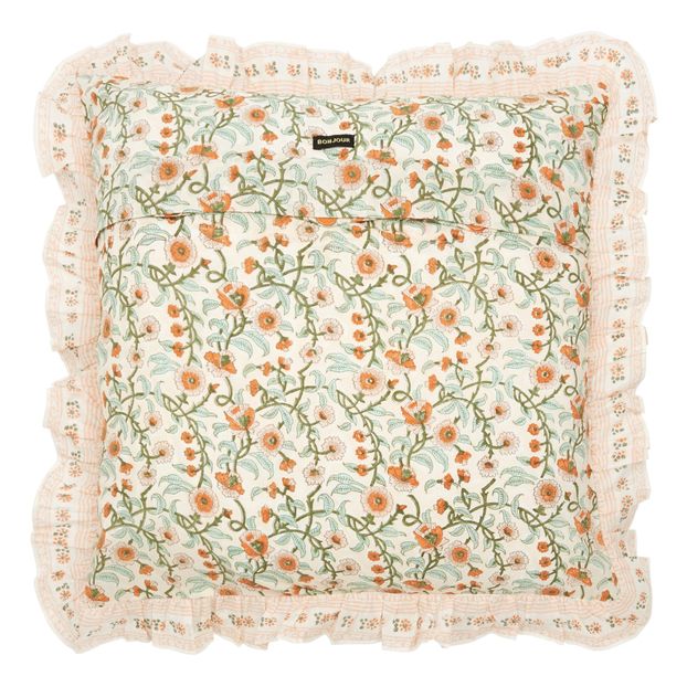 Copricuscino in cotone volants-product