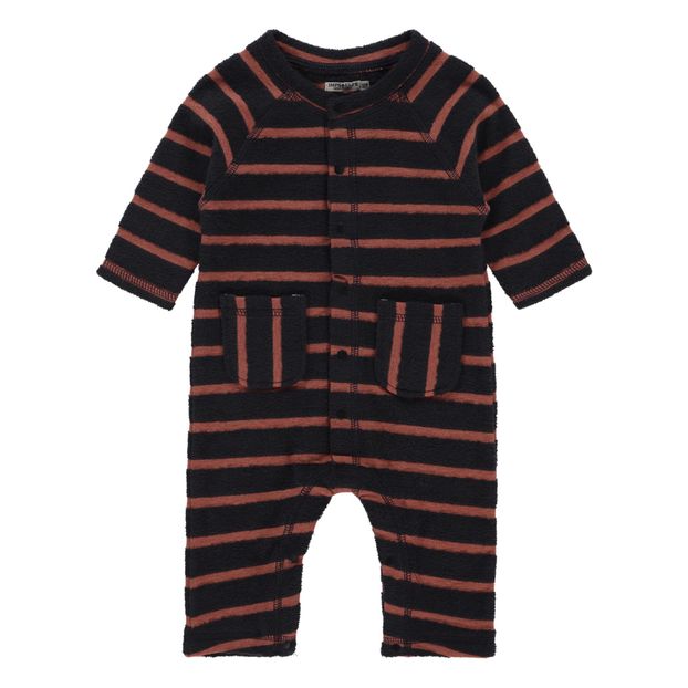 Gestreifter Fleece-Overall Bio-Baumwolle Frottee-product