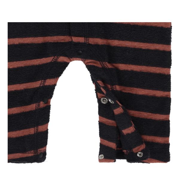 Gestreifter Fleece-Overall Bio-Baumwolle Frottee-product