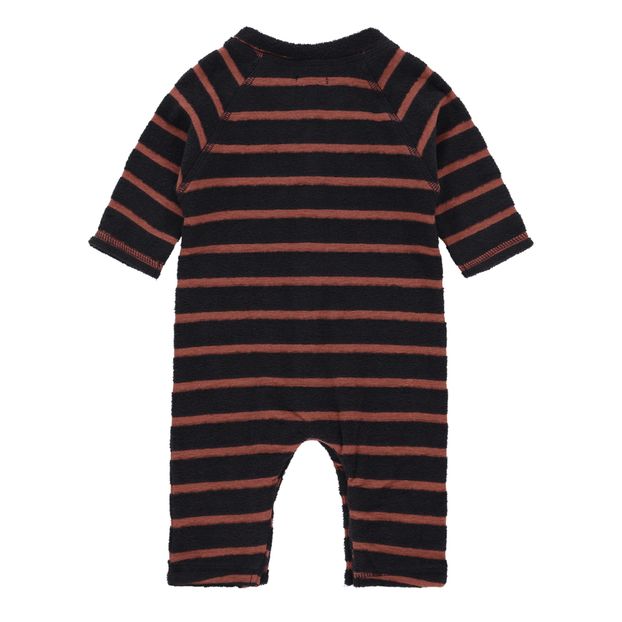 Gestreifter Fleece-Overall Bio-Baumwolle Frottee-product