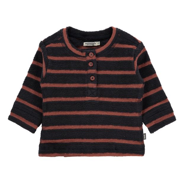 Sudadera Algodón Orgánico Esponja de Rayas-product