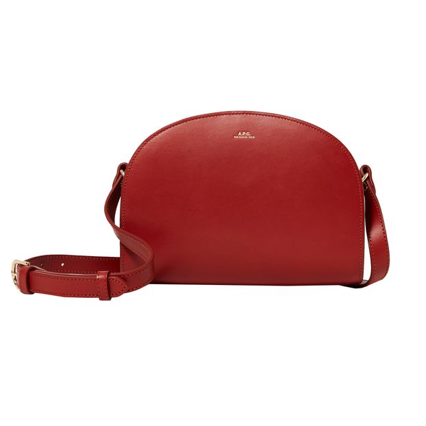 Half Moon Bag in Smooth Leather-product