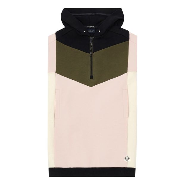 Robe Capuche Molleton Color Block-product