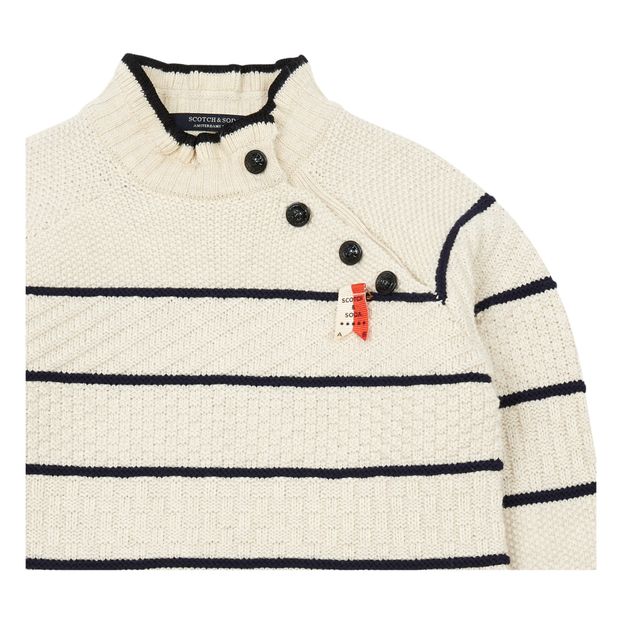 Pull Marinière Boutonné-product