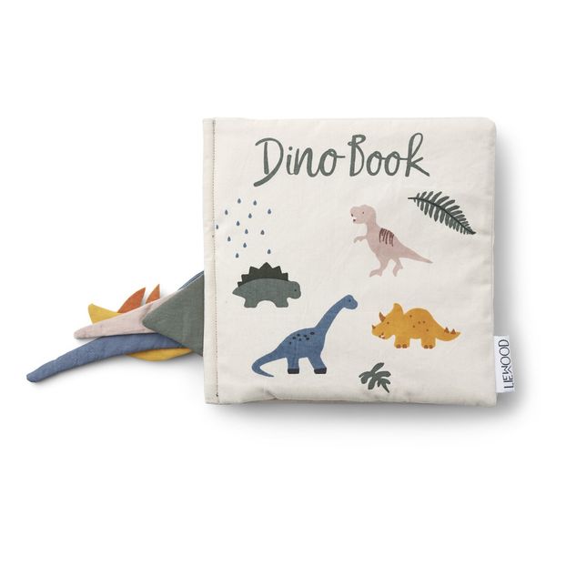 Libro peluche de algodón orgánico Dennis Dino-product