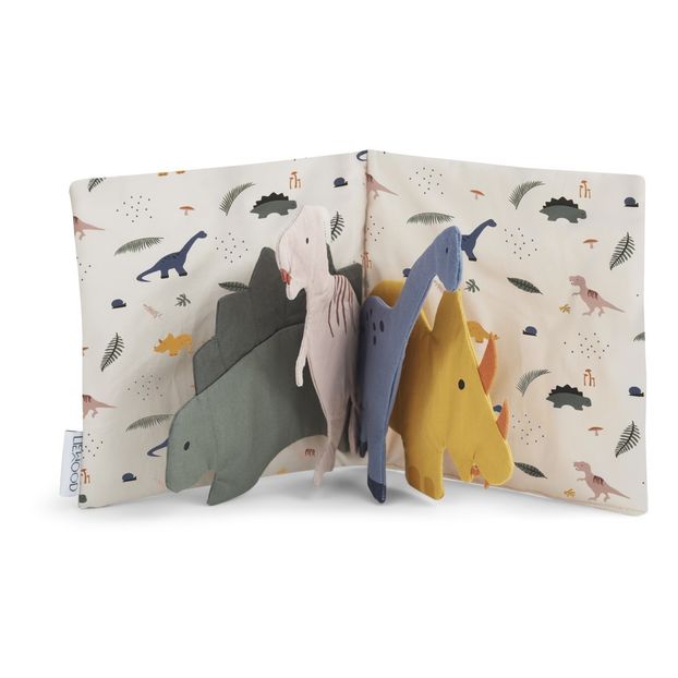 Livre-doudou Dennis Dino en coton bio-product