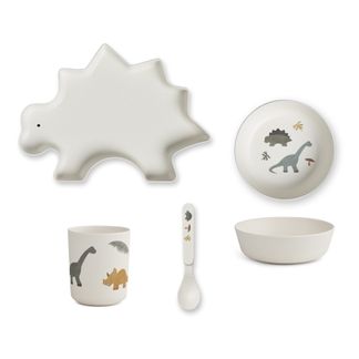Liewood Geschirr-Set aus Bambus Dino - 4er-Set-listing