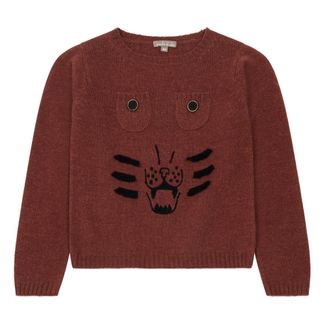 Emile et Ida Pullover handgestrickt Tiger-listing