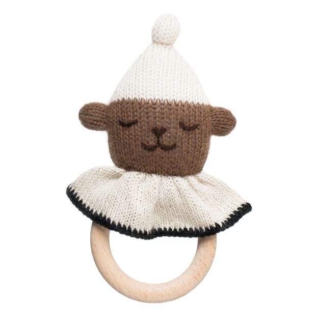 Hochet en bois ourson-product