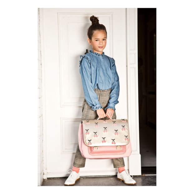 Cherry Pompon Midi Satchel-product