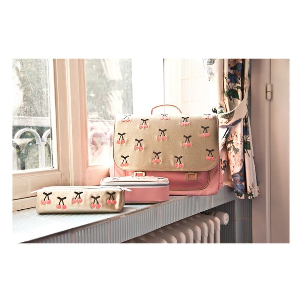 Cherry Pompon Midi Satchel-product