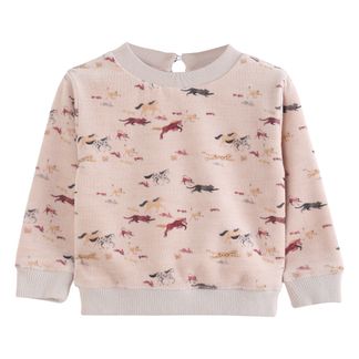 Emile et Ida Sweatshirt aus Velours Tiere-listing
