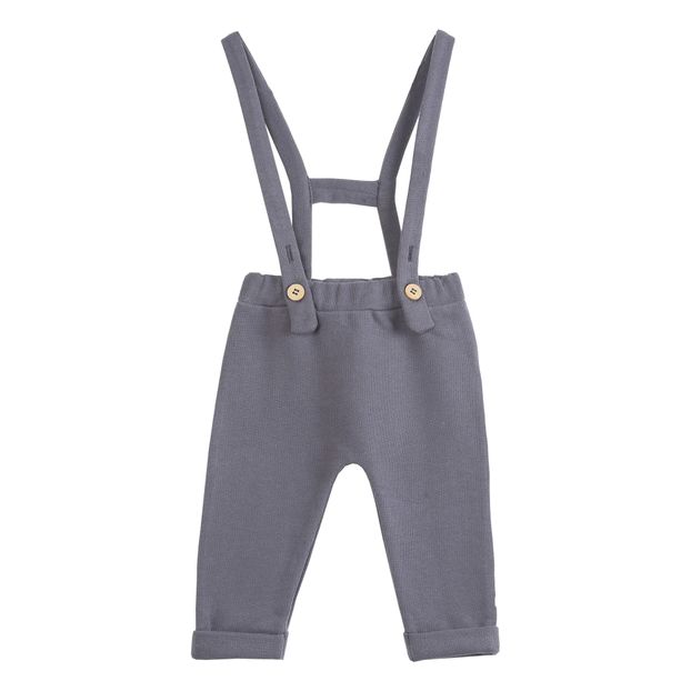 Sarouel in pile con bretelle-product