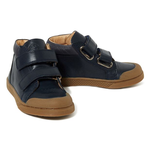 Baskets Cuir Montantes Scratchs Hi-product